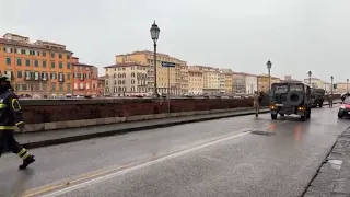 Pisa, piena dell’Arno 14 Marzo 2025. ORE 15