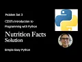 Nutrition Facts Solution CS50P - Problem Set 2