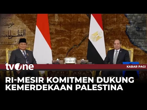 Prabowo Bertemu Presiden Mesir, Sepakat Terus Dukung Kemerdekaan Palestina
