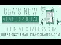 CBA of GA Member Portal Tutorial