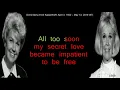 Secret Love Doris Day Lyric Video for Singing Practice