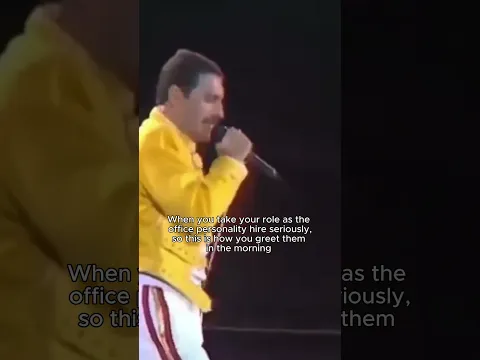 Freddie always knew how to address a crowd !