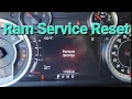 Ram Perform Service How to Reset the light on dash