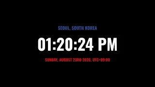 LIVE Clock Seoul current time