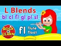Beginning Consonant Blends with L Learn to Read Words with bl cl fl gl pl sl Rock N Learn