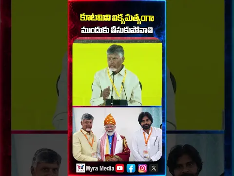 కూటమిని ఐక్యమత్యంగా ముందుకు తీసుకుపోవాలి | Chandra babu sensational speech | Telugu desam party