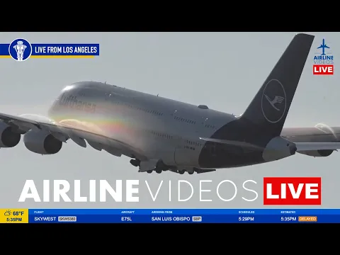 Download MP3 🔴LIVE LAX PLANE SPOTTING: Watch Arrivals and Departures!
