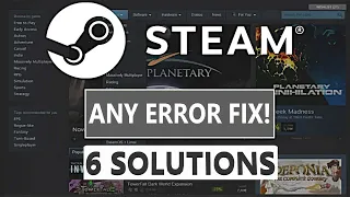 HOW TO FIX STEAM ERROR CODE 101 105 107 109 118 ANY ERROR