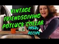 Vintage Friendsgiving Potluck Collab 1950s Gelatin Pickle Recipe Vintage Vinyl Mid-Century Wasted