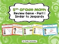 5th Grade Math Review Games Similar to Jeopardy