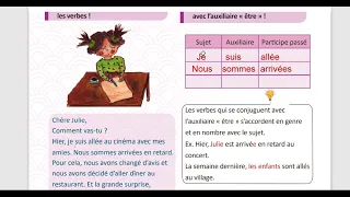 الوحدة التالتة تامن منهاج حديث قواعد الماضي المركب صفحة 58 مدام مها Le Passé Composé 