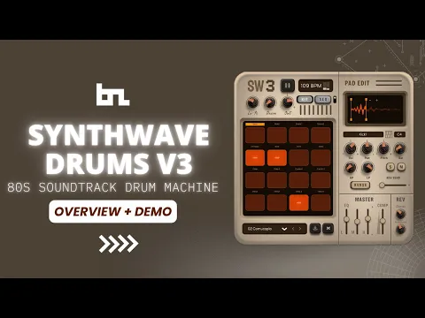 Synthwave Drums V3 product video