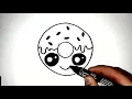 Download Lagu How to draw a cute donut | Cum sa desenezi o gogoasa draguta