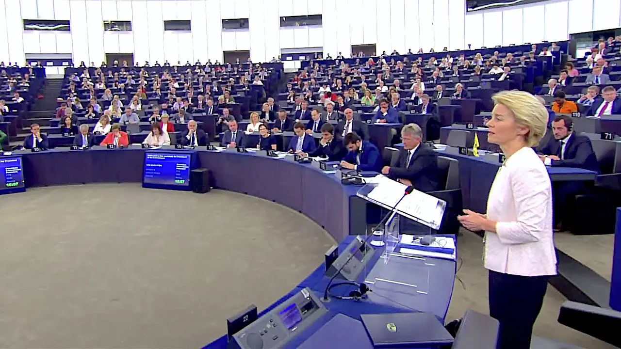 16.07.2019 - 1. Rede Ursula von der Leyen (Originalton) - Debatte Wahl zur Kommissionspräsidentin