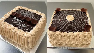 tutorial para decorar torta o pateles en forma de cuadrado facil y sencillo