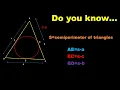 Topic - circles AE s-a where s is semi perimeter and a is side length
