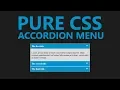 Pure CSS Accordion Menu