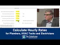 Calculate Hourly Rates for Plumbers HVAC and Electricians