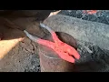 Make a Knife From Old Plas // #Blacksmith #handmade #viralvideo #youtube 