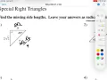 Special Right Triangle Worksheet