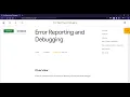 Error Reporting and Debugging GCCP