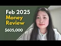 February 2025 Financial Check-In Net Worth Market Dip Free Google Sheets Template