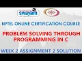 Problem solving through Programming In C NPTEL Week 2 Assignment 2 Solution Jan2021