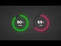 Animated Circular Progress Bar using Html CSS Vanilla Javascript CSS Speedometer Circle Progress