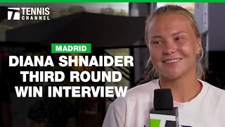 Diana Shnaider Talks New Partnership with Dinara Safina 2025 Madrid