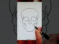 Skull drawing