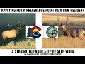 How to Actually Purchase a Preference Point for Colorado Step by Step on Colorado Website