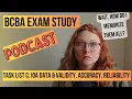 Study BCBA Exam IOA Formulas Studying Tips Reliability Accuracy Validity How to Understand