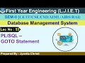 Lec -GOTO Statement Database Management System First year Engineering
