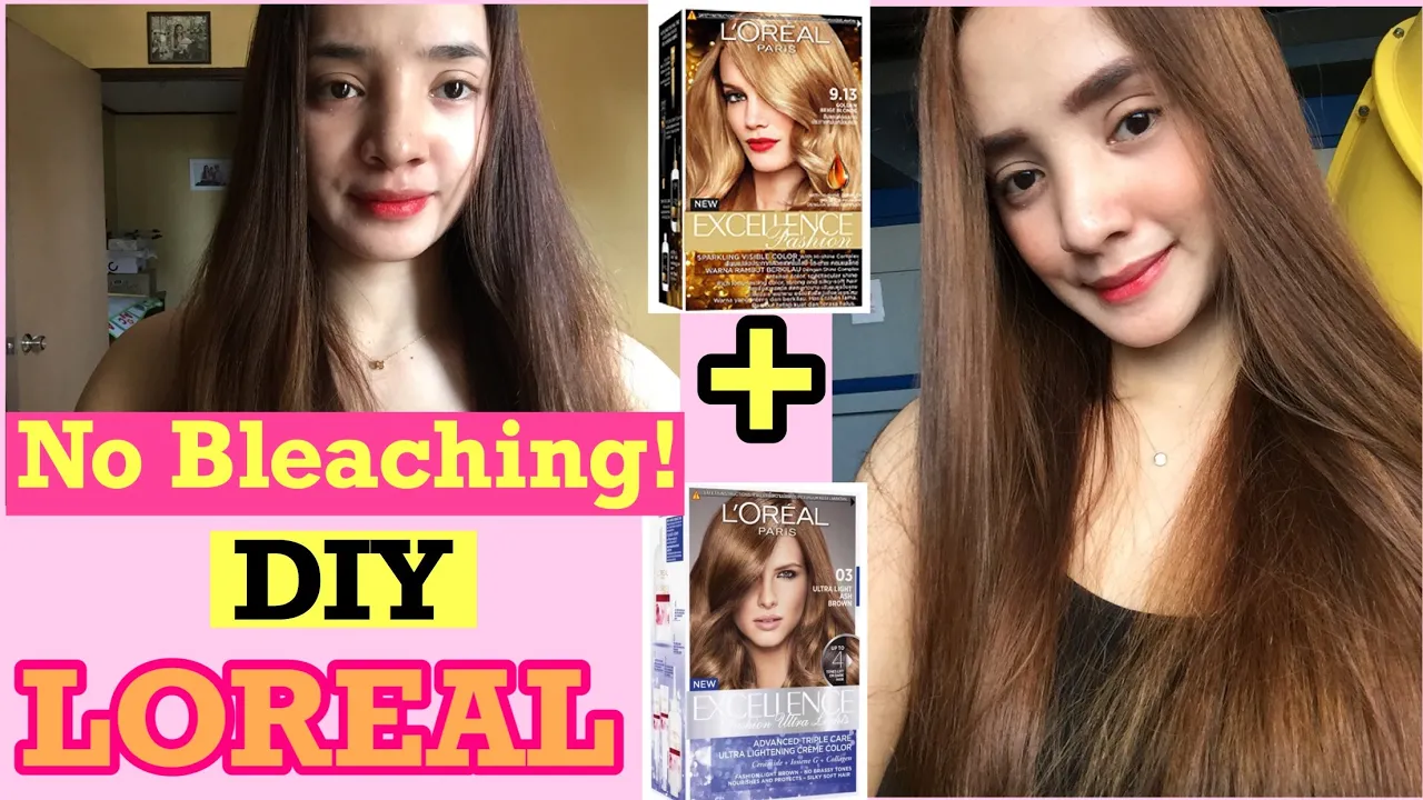 Dyeing my hair at home (no bleaching) | Warna rambut sendiri di rumah - L'oreal Paris