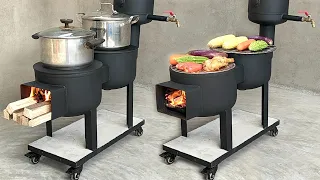 How to make a wood-burning stove / Amazing wood-burning stoves made from old gas cylinders