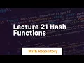 lecture 21 hash functions