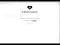 CS50 Health CS50x Final Project