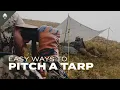 How to Pitch a Tarp 3 Easy Ways to Pitch a Tarp with Brady Miller