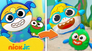 super shark and captain kelp toys save the day baby sharks big show nick jr