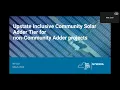 Inclusive Community Solar Adder New Upstate Tier Webinar - May 6 2024
