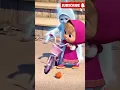 Lagu Marsha was fixing her bicycle and a ghost was chasing her ❗😱#shoorts #marsha #cartoon #shortvideo