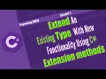 How To Extension Methods C Online Tutorial