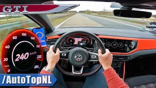 vw polo gti 2 0 tsi top speed on autobahn no speed limit by autotopnl