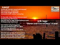 Lrik lagu Sunset- Steven and coconut treez