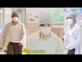 Download Lagu Taehyung looked effortlessly cozy \u0026 charming at the airport with his beanie, white fit and soft aura