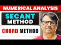 Secant Method Chord Method Numerical Methods Formula Examples