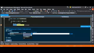 Visual Studio NET Debugging - Conditional breakpoint techniques