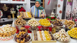 ماكتخطاني حتى عيد بعجين واحد 5 اشكال حلويات العيد 2026 سهلة سريعة اقتصادية كمية كبيرة هشة تدوب فالفم