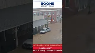 Downtown Boone NC FLOODED during