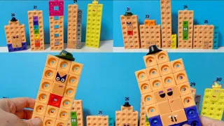 making numberblocks Let s Build Numberblocks 21-30 MathLink cubes Numberblocks toys learning count